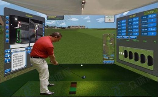 寬屏模擬高爾夫系統